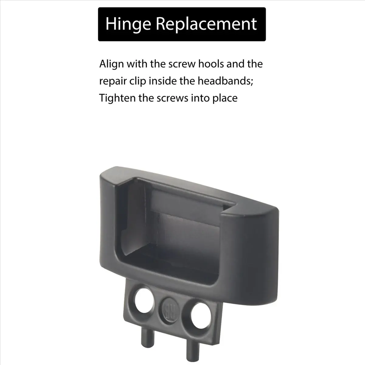 A49T Hinge Replacement Headband Connector Hinge Clip Cover for Solo 3 Wireless A1796 On-Ear Headphones Matte Black