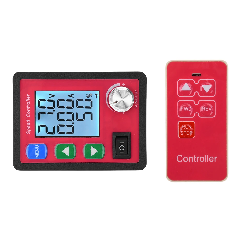 DC6-55V 15A DC Brush Motor Controller PWM avanti Reverse Motor Drives Display digitale con telecomando Wireless