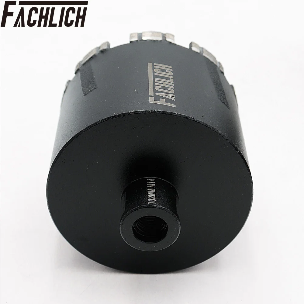 FACHLICH 1pc M14 Thread Welded Diamond Hole Saw Dry Drilling Core Bits for Marble Granite Tile Cutter Drill Crowns Dia6-102mm