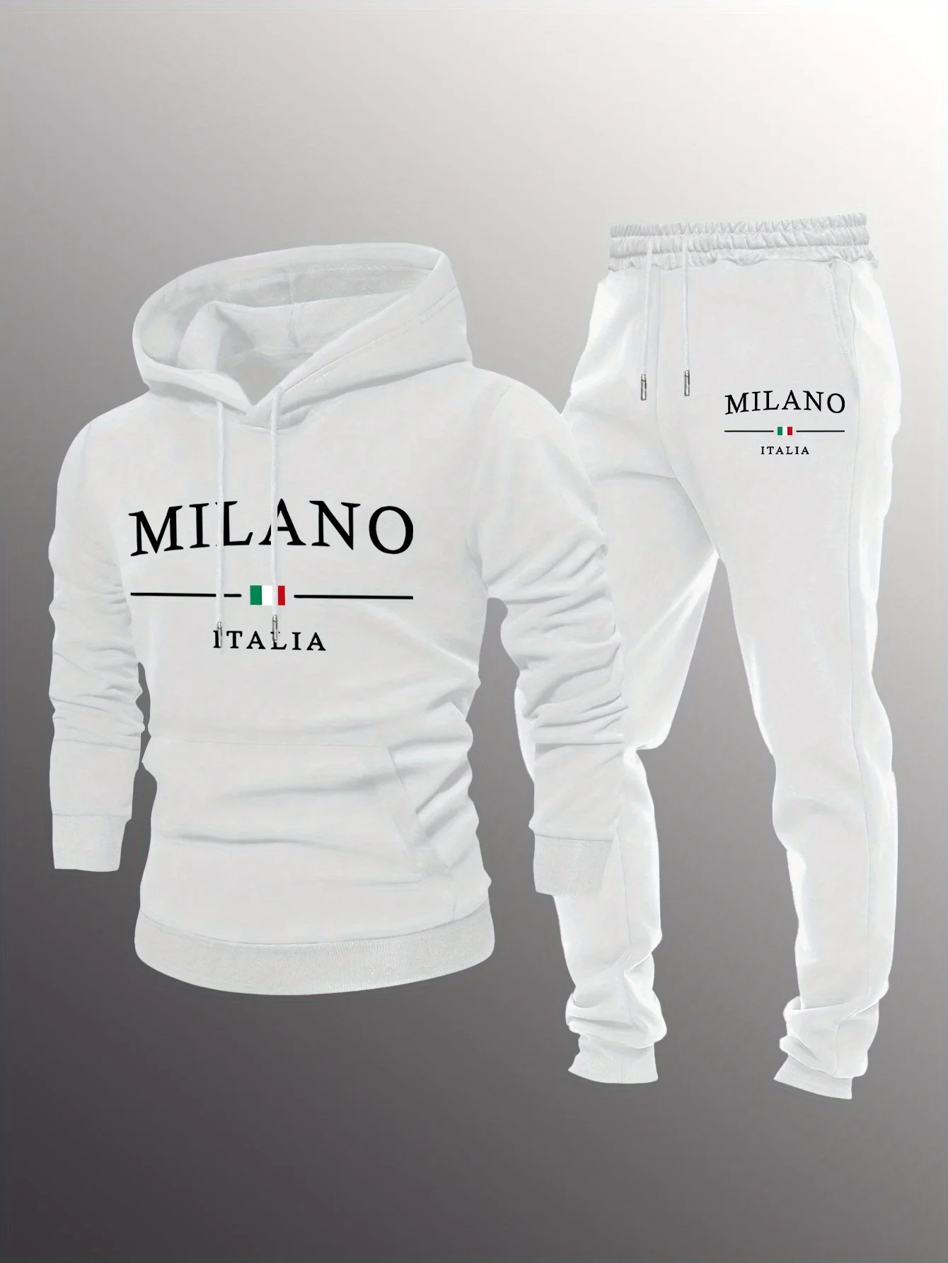 2025 봄가을 베스트셀러 남성 후드티 세트 부드럽고 피부 친화적인 캐주얼하고 세련된 레터 프린트 남성복