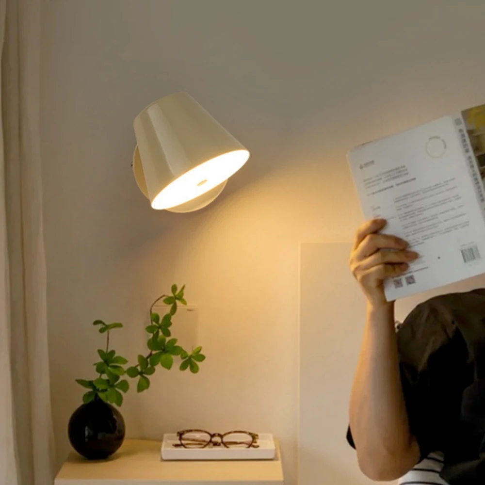 الشمال الحديد للتدوير الملونة معكرون السرير جدار ديكور Led الشمعدانات ديكور المنزل تركيب المصابيح الجدار مصباح أضواء الجدار #5