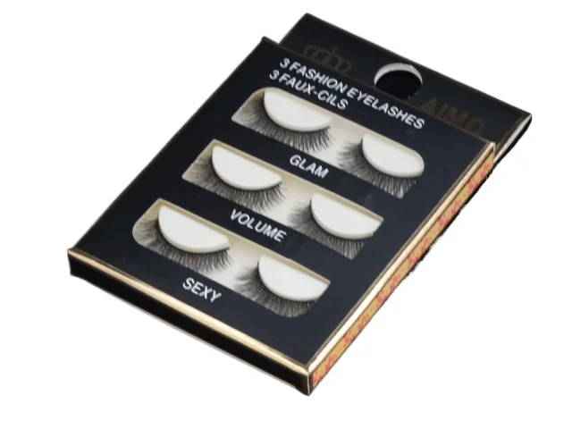 

~3D stereoscopic multi-layer false eyelashes, naturally thick, crossed, big eye makeup, black lines, hard stems, realistic