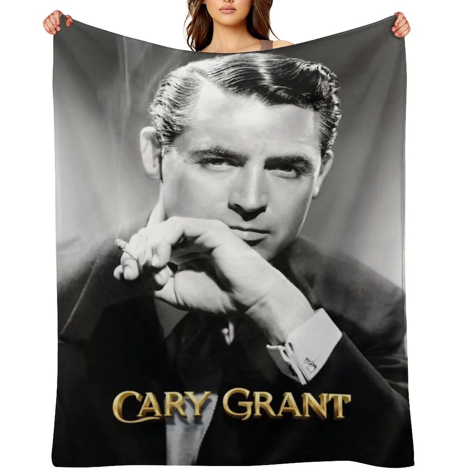 

Cary Grant Throw Blanket Decorative Sofa Sofa Throw Plaid on the sofa Stuffeds Blankets