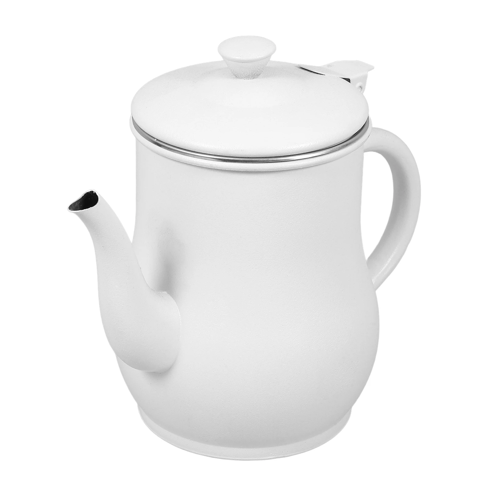 

Oil Storage Container With Strainer Mesh Thickened Anti-Slip Handle Easy Pour Spout For Kitchen Grease Oil Vinegar Soy