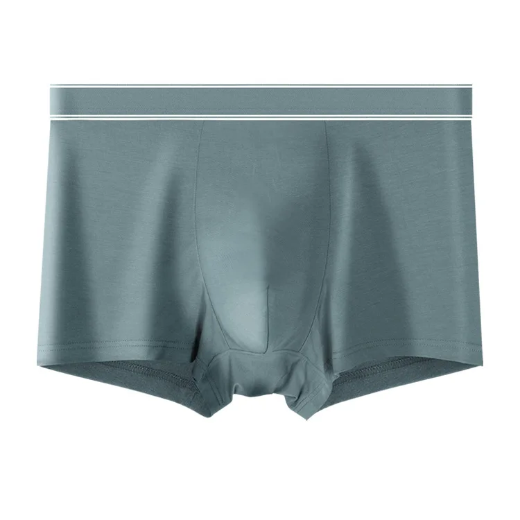 2025 Four Seasons Can Wear Underwear Men's Cotton Antibacterial Middle Waist Youth Flat Angle Breathable Boxers Cw88038