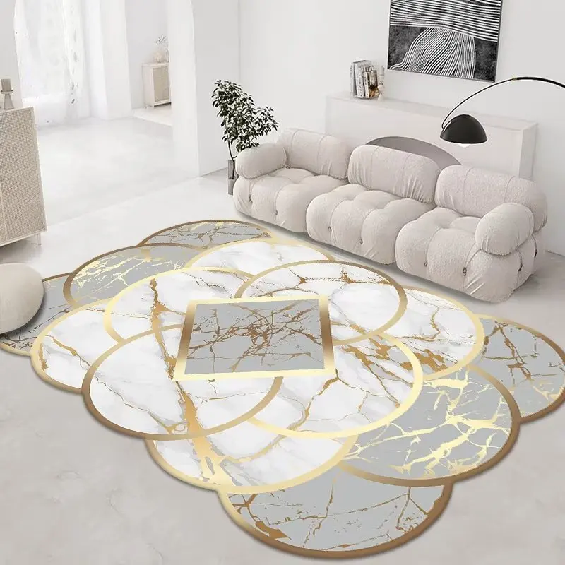 

Luxury Living Room Carpet, Bedroom Carpet, Dirt Resistant and Easy To Maintain Irregular Diamond Velvet Carpet, Study Carpet