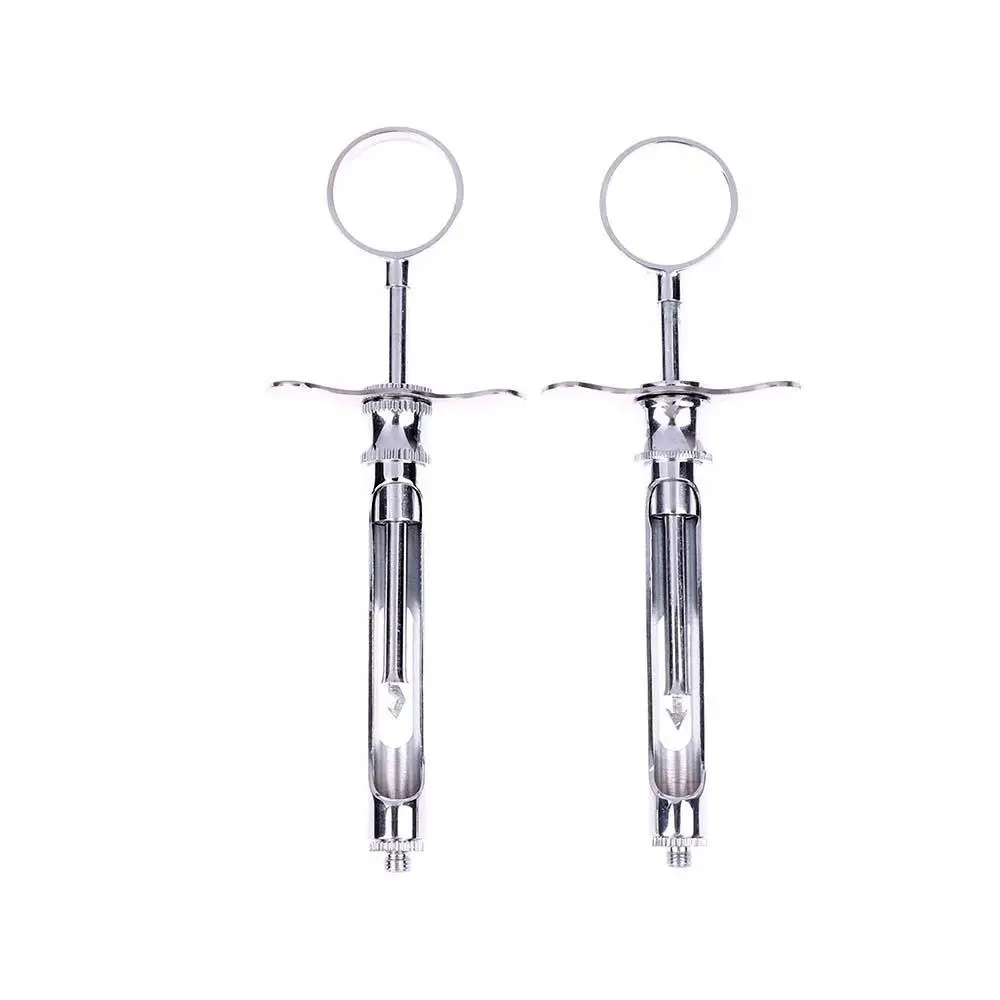 Dental Aspirating Injection Syringe in Stainless Steel Dentist Surgical Instruments Cylinder With Head For Men/Women