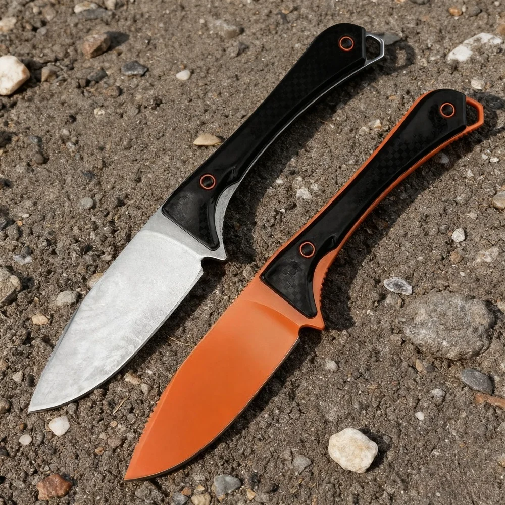 15201 Taktische Outdoor Feste Klinge Kleine Gerade Messer Nylon Faser Griff EDC Mehrzweck Werkzeug Hochwertige Jagd Messer