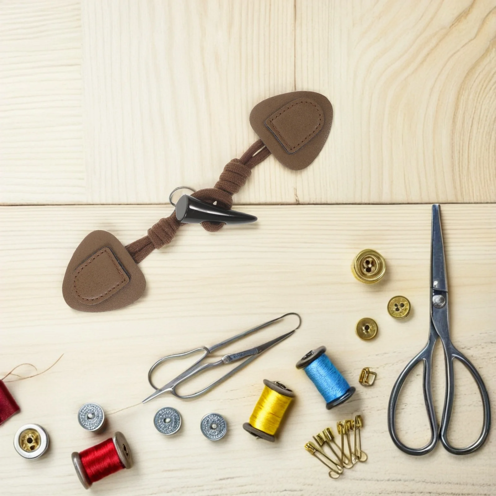 

6pcs Resin Horn Toggle Buttons Vintage Sew-On Toggles For Coats Jackets Replacement Clothing Fasteners Diy Sewing Accessories