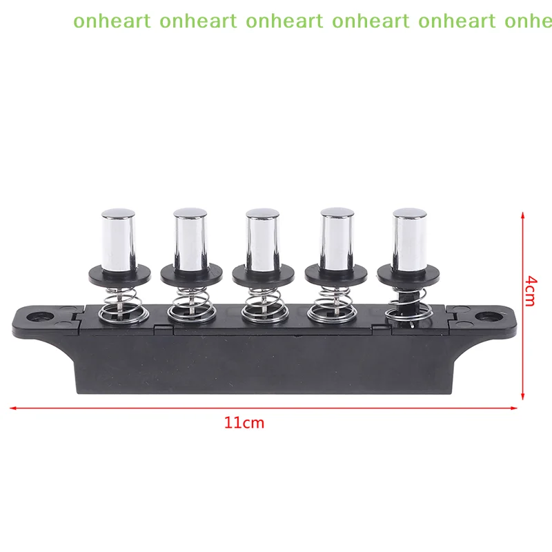 [C]Five-position plug-in button switch for range hood five-position silver switch