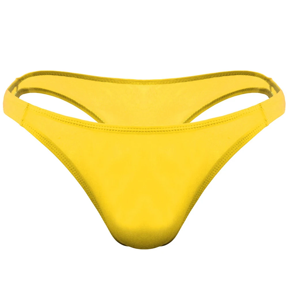 ชุดชั้นในชายเซ็กซี่ผ้าไอซ์ซิลค์ใสกึ่งเอวต่ำกางเกงในมีสายจีสตริง