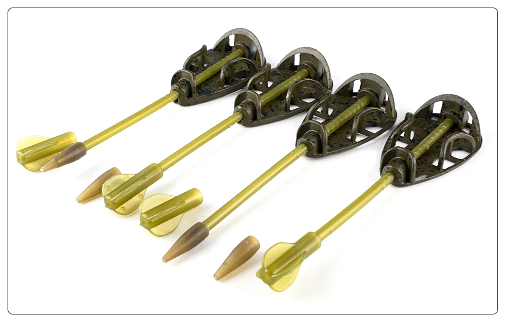 Hirisi F116 Karpfenangel-Method-Feeder-Set 30g/40g/50g/60g Köderkäfig mit Form Terminal Tackle Zubehör – Detail 1