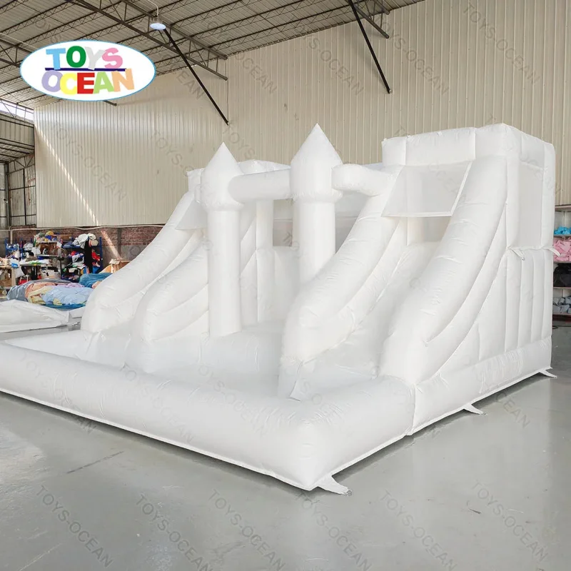 Commercial High Quality PVC Castle Kids Soft Play Equipment Inflatable Bounce House with Slide Jumper Combo with Ball Pit
