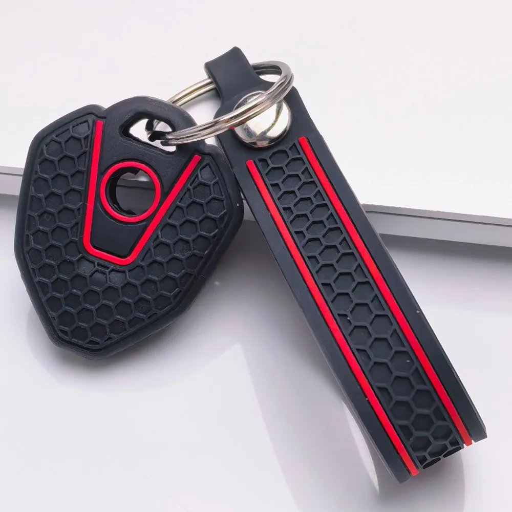 Key Holder Cover for CFMOTO 450MT Mt450 250SR 300SR 400SR 450SR with Keychain Anti-Scratch Shockproof Soft Grip Button Friendly