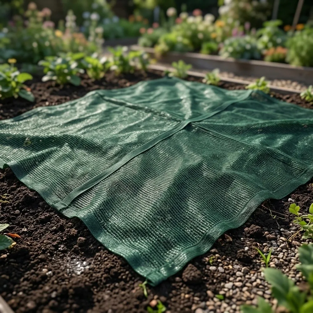 Green Tunnel Netting Shade Cloth For Poultry Chickens Ducks Garden Fence Plant Kennel Enclosed Tunnel Sun Protection Greenhouse
