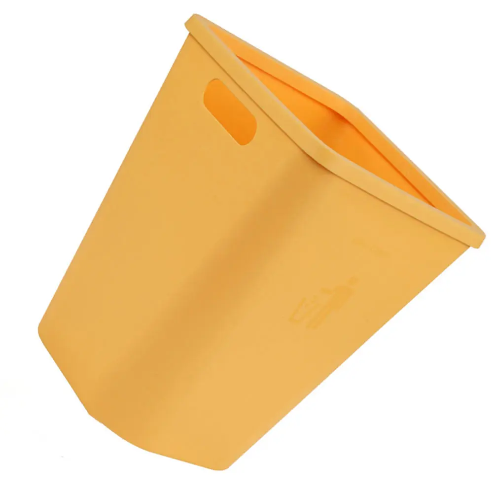 

1Pcs Plastic Garbage Can Nordic Style Simple Household Waste Container Kitchen Trash Bin Non-Slip Handle