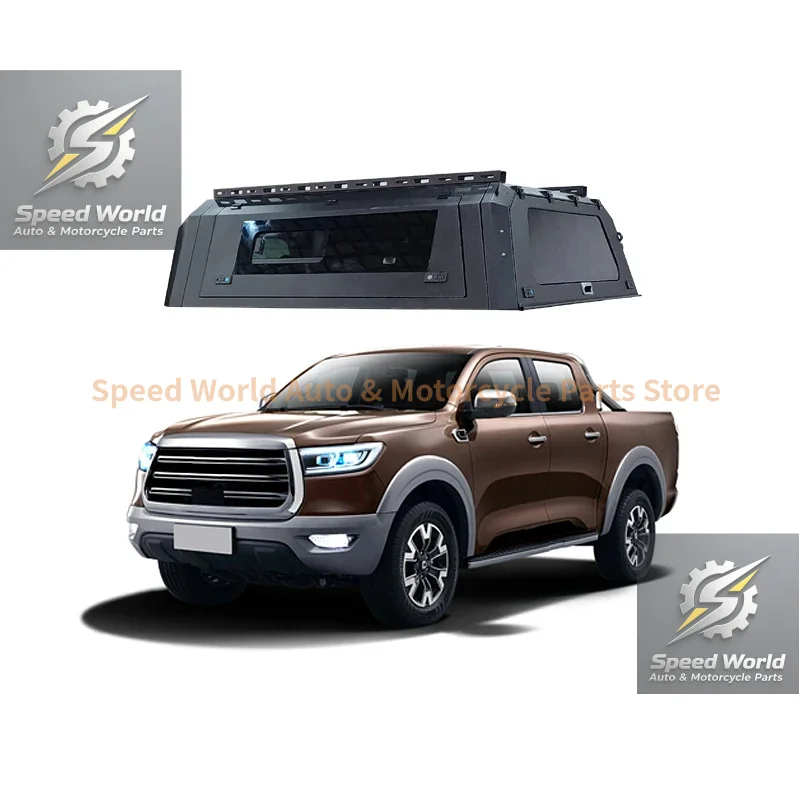 Brand New Modification Hot Sale Auto Parts Pickup Truck Canopy With Side Glass Door Use For Great Wall GWM Poer view 6