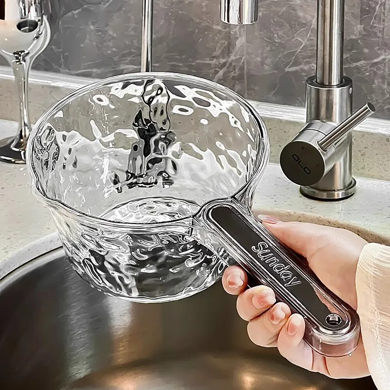 Extra Thick  Water Scoop Kitchen Household Water Scoop Plastic Long Handle Large Capacity Water Scoop Texture High Value