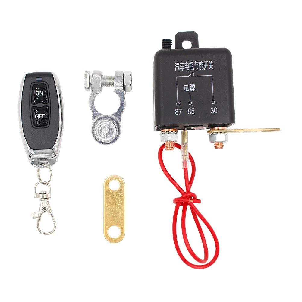 

Remote Control Disconnect Switch 12V Wireless Car Kill Anti Theft Trailer Cut Off ABS Electronic Rubber Easy Install