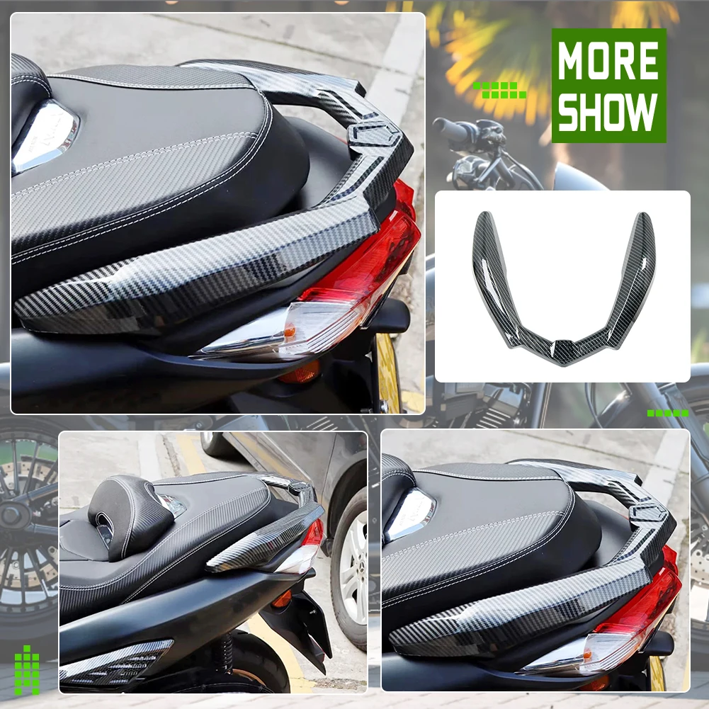 Motorcycle Tail Fairing Rear Panels Carbon fiber patterned shell Fit For YAMAHA Nmax155 NMAX155 N MAX155 2020 2021 2022-2024