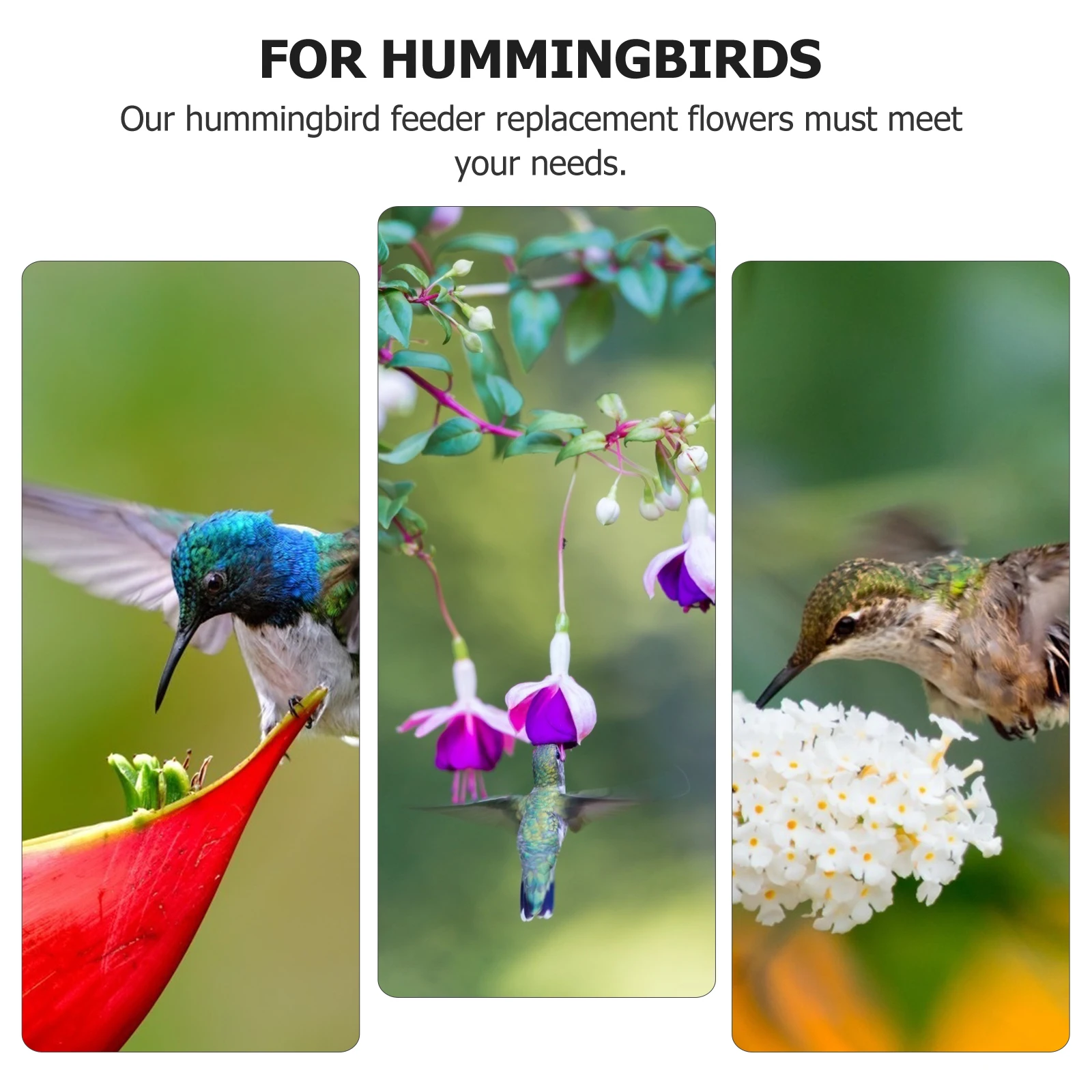

Hummingbird Feeder Handheld Plastic Mini Unique Feeders Outdoor Creative Flower Design Environmentally Friendly Durable Use Pet