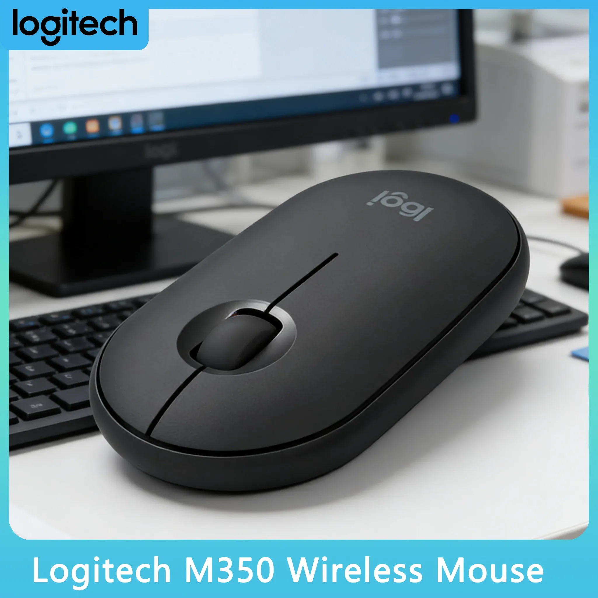 Comfortable Grip: Logitech M350 Pebble Bluetooth Mouse
