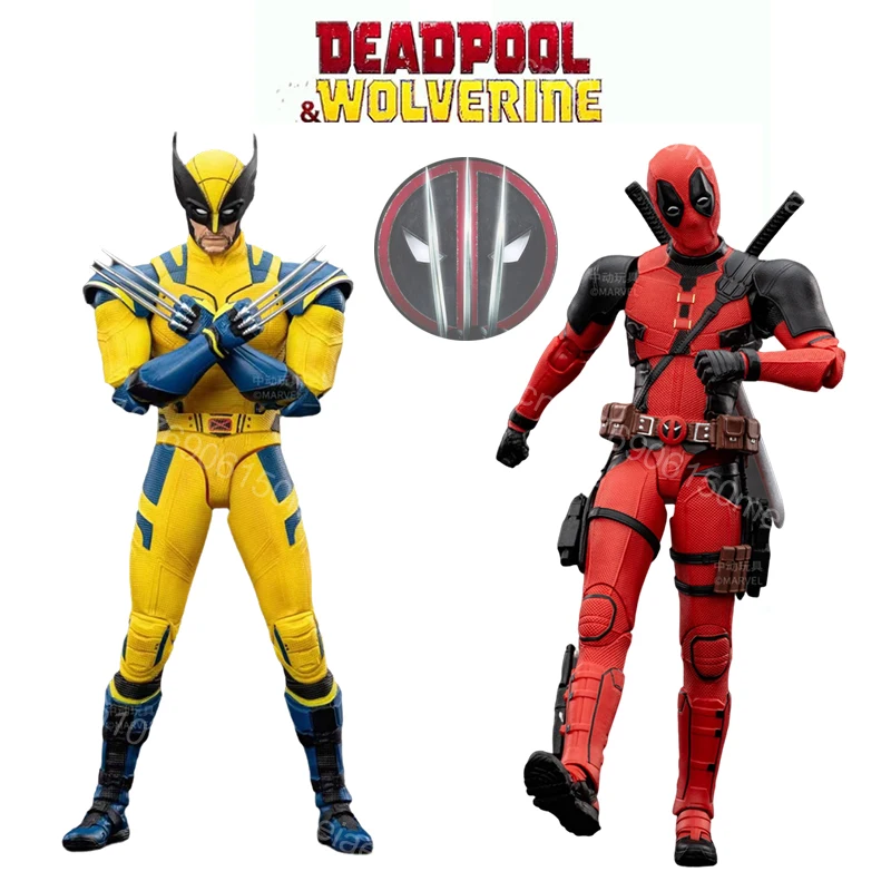 NEW ZD Deadpool And Wolverine Action Figure Toy Deadpool 3 Figures Marvel Super Hero Figurine PVC Model Doll Boys Gift