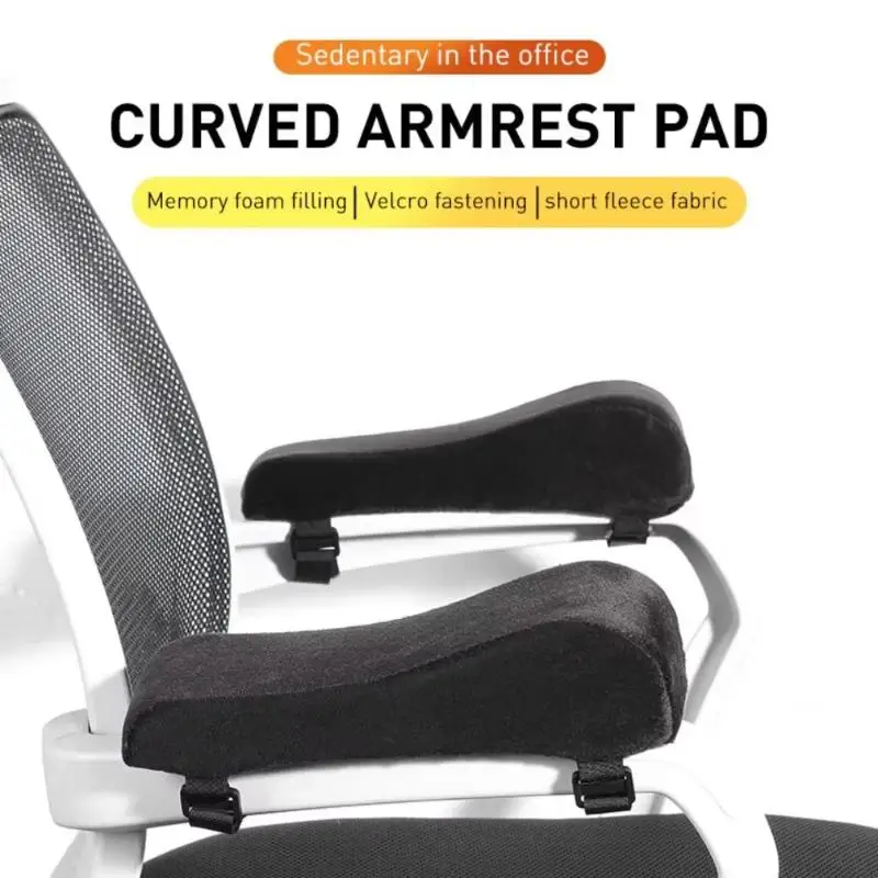1/2 Pcs Ergonomic Universal Chair Armrests Soft Comfort Replacement Pads for Office Home Desk Gaming Chair