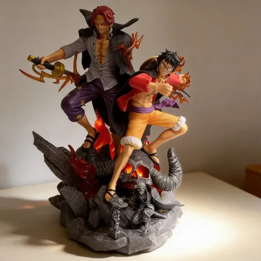 

Фигурка-статуэтка GK One Piece Inheritance Series: Луффи в соломенной шляпе и Шанкс, 50 см, подарок, декор