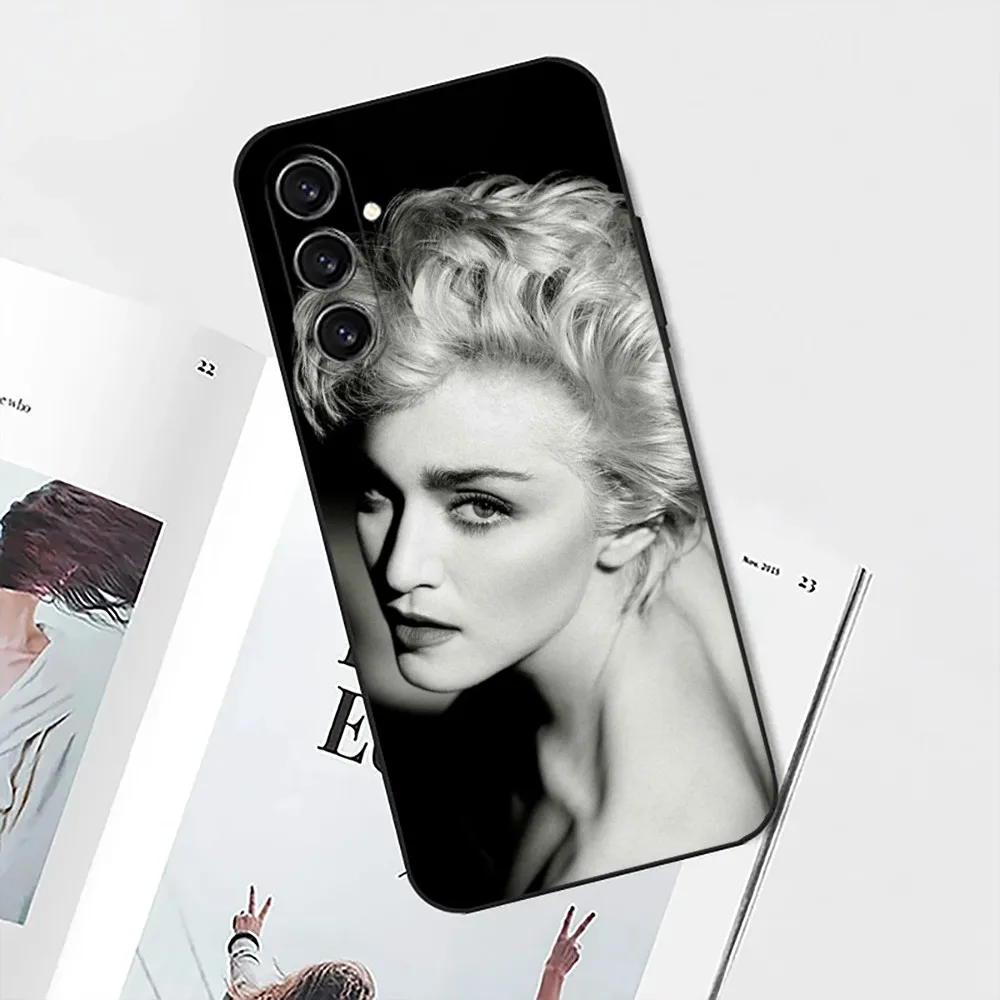 1980s M-Madonna-S  Phone Case For Samsung S24,21,22,23,30,Ultra,S20,Plus,Fe,Lite,Note,10,9,5G Black Soft Cover