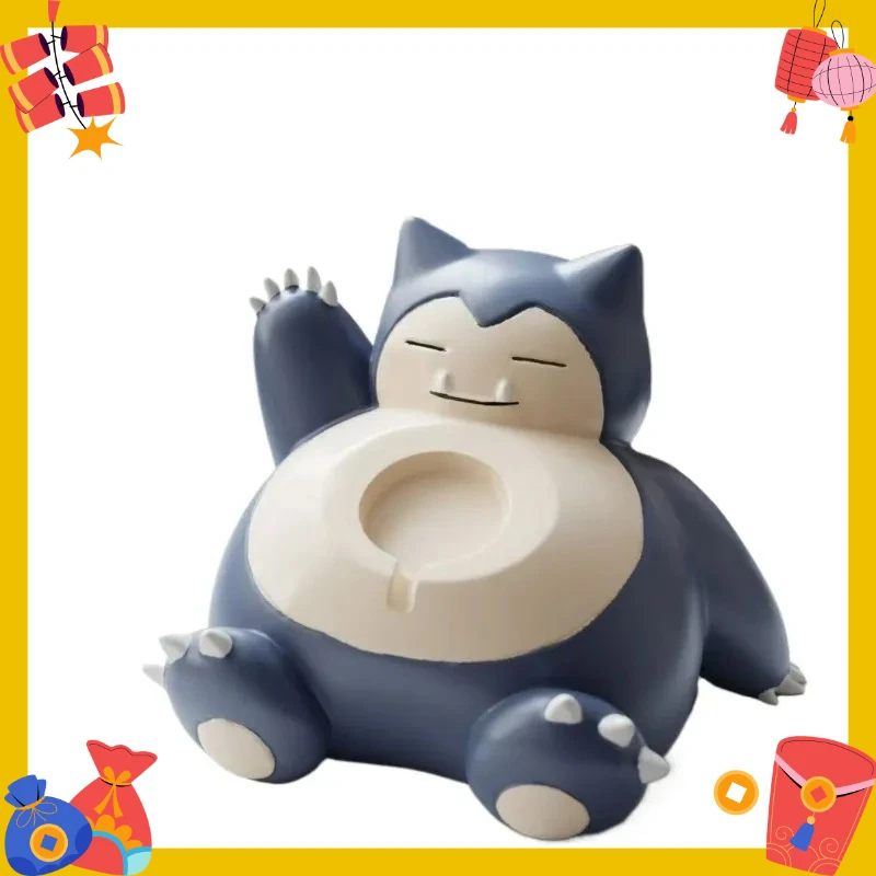 アニメポケモンフィギュアカビゴンかわいいモデル人形時計ブラケットデスクトップ装飾アクション置物像子供の誕生日プレゼント
