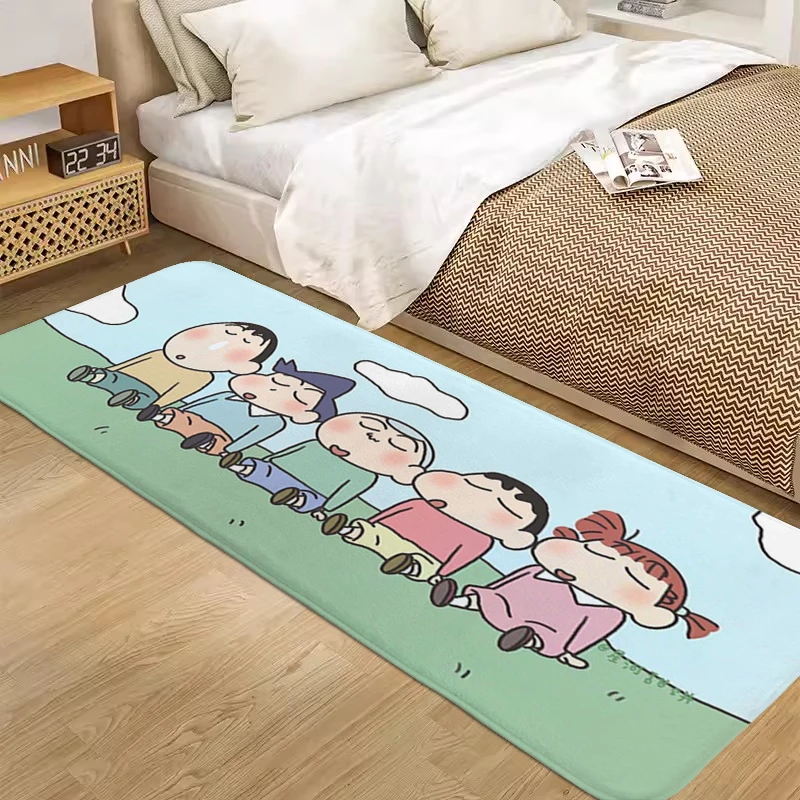 Kitchen Treadmill Rugs S-Crayon Shin-Chans Useful Things for Home Entrance Mats Washable Non-slip Kitchen Rug Aesthetic Carpet