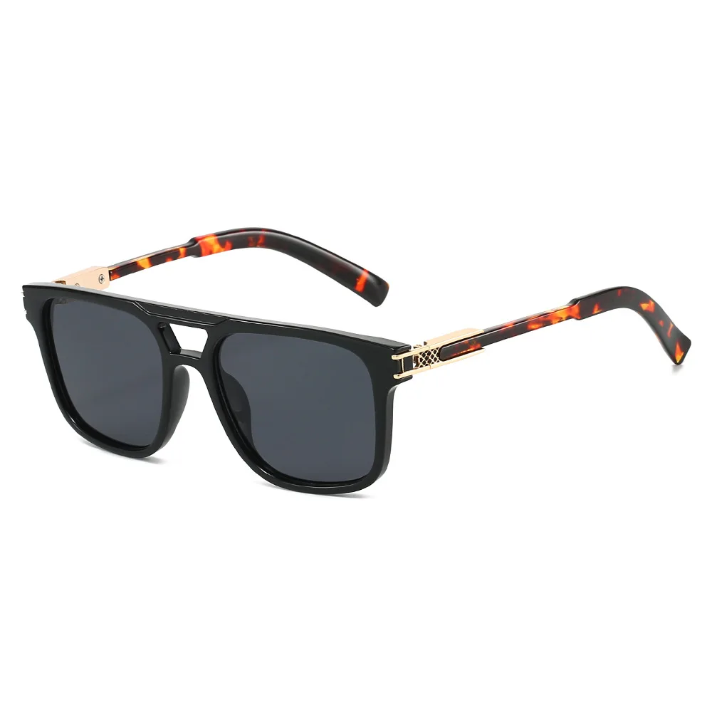 2025 novo feixe duplo quadrado óculos de sol marca designer grade moda condução viagem férias óculos de sol oculos