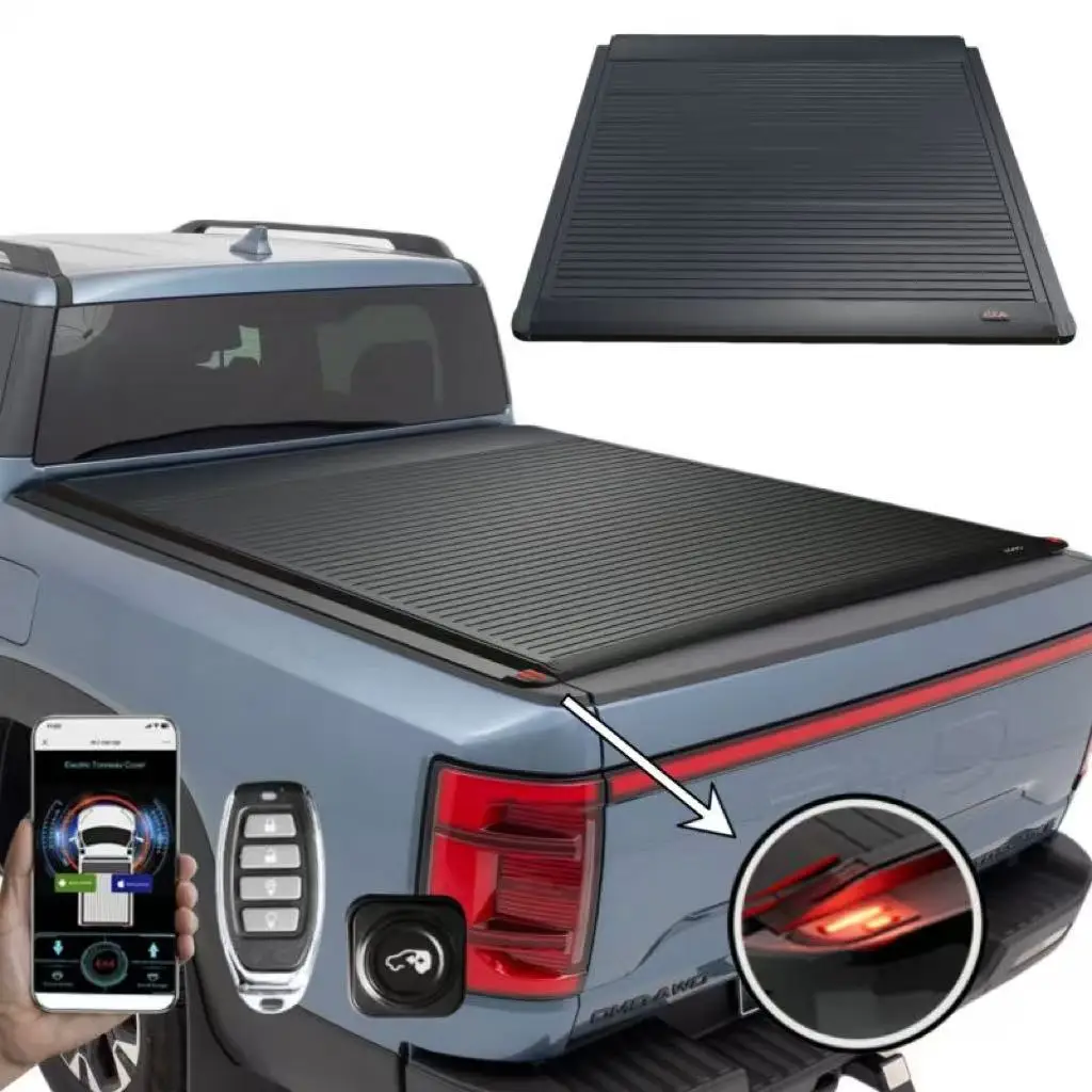 2025 BYD Shark Premium Electric Pick-up Truck 6 Tonneau Cover Retractable Roller Lid Shutter Roll-up Locking No-Drilling