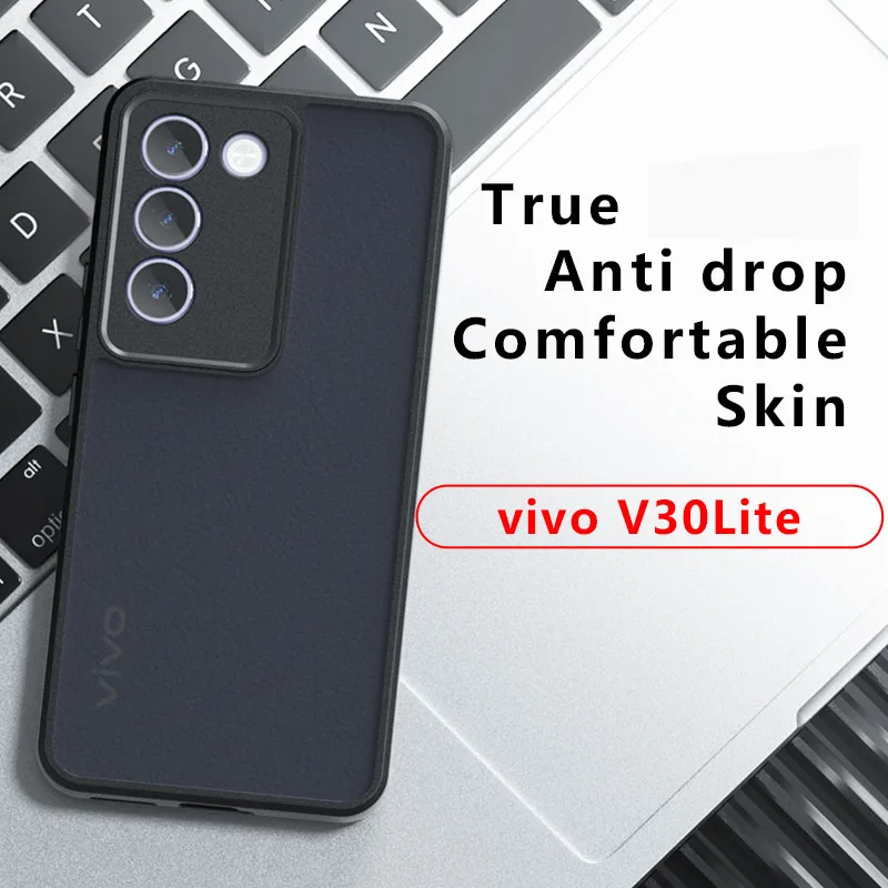 For vivo V30 Lite Cover For vivo V30 Lite Skin Sensation Antioxidant Dustproof PC Back Shockproof Case Cover For vivo V30 Lite