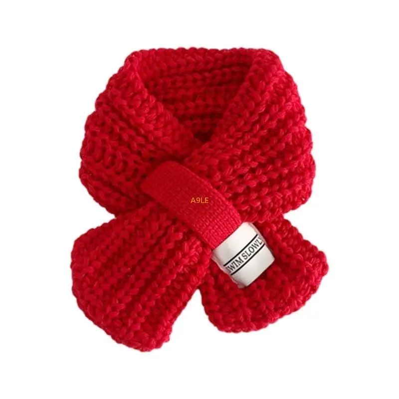 

Boy Girls Warm Neckerchief Solid Color Trendy Baby Neck Scarf Comfortable Kids Muffler Autumn Winter Toddlers Essential