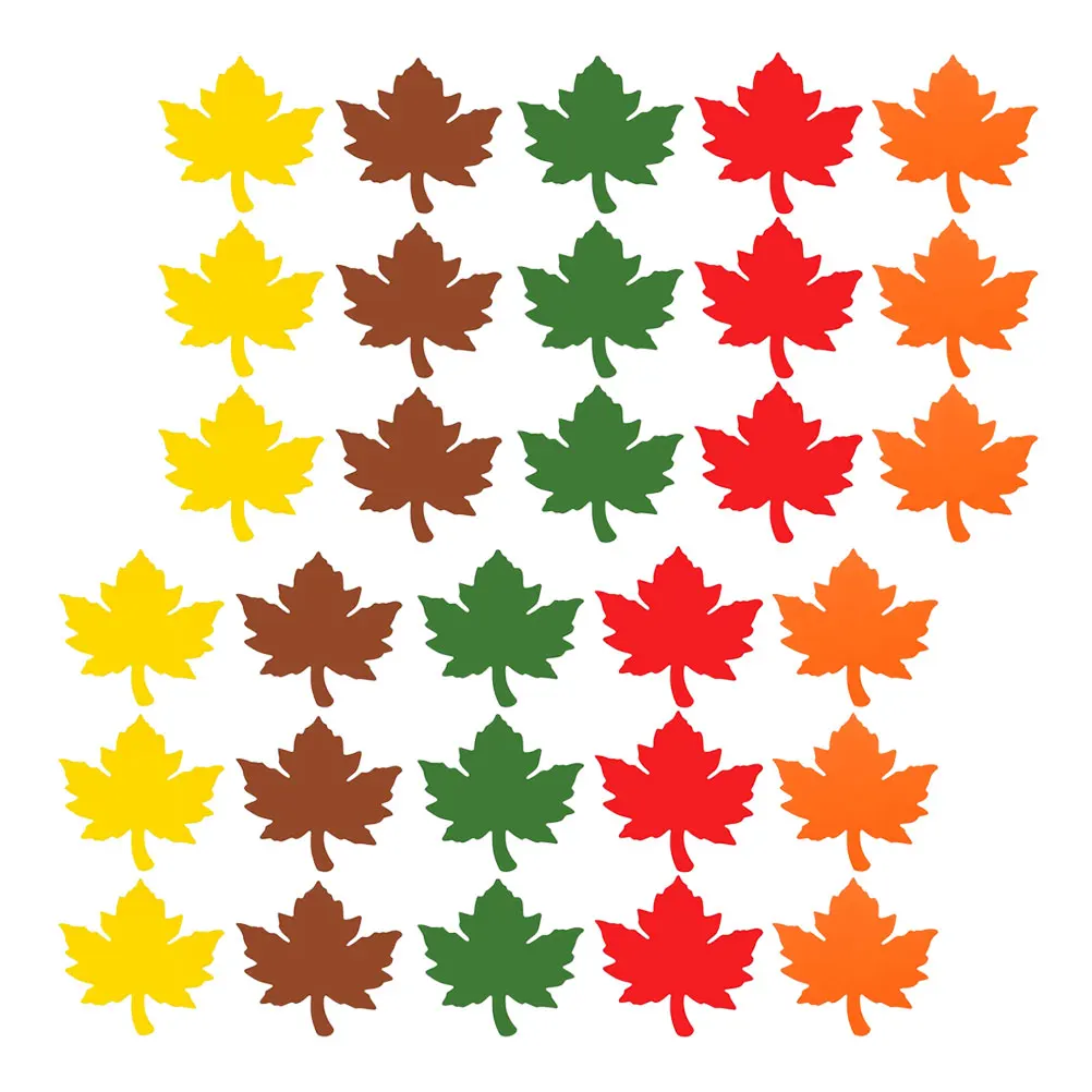

60Pcs Maple Leaves Cutout Set Ideal for Thanksgiving Classroom Decor Fall Themed Wall Bulletin Board Design Leaf Craft