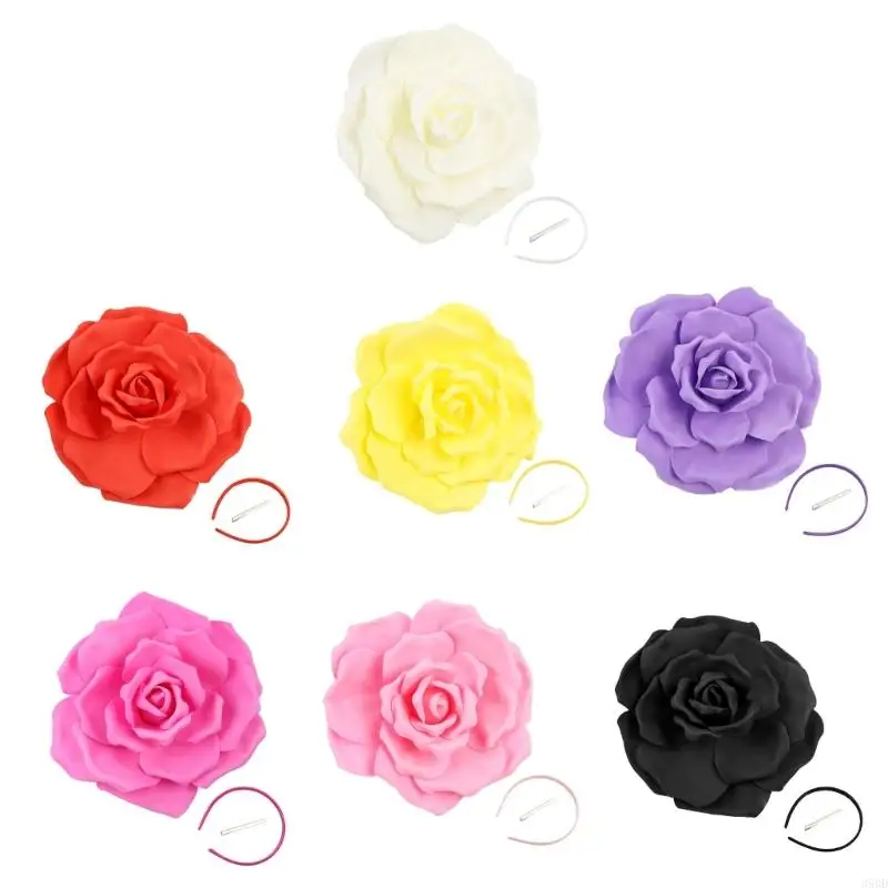 39BD Elegante Flower Fascinator Compromiso compromiso noche Cabello peinado Accesorios para peinar