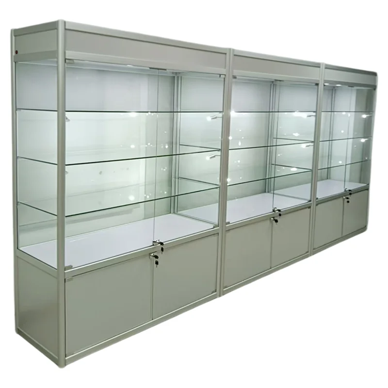 

Customized Glass Display Cabinet Prizes Gifts Showcase Company Product Display Cabinet Model Sample Cabinet Figure Counter