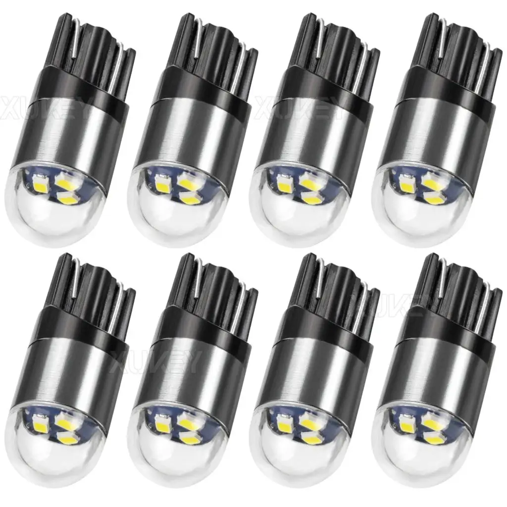 

8x Car Interior Light Bulbs - 12 V W5W 0.5W W2,1x9,5d Bulbs Dome Map Cargo Roof Side Light Parker Number Plate Light Globe White