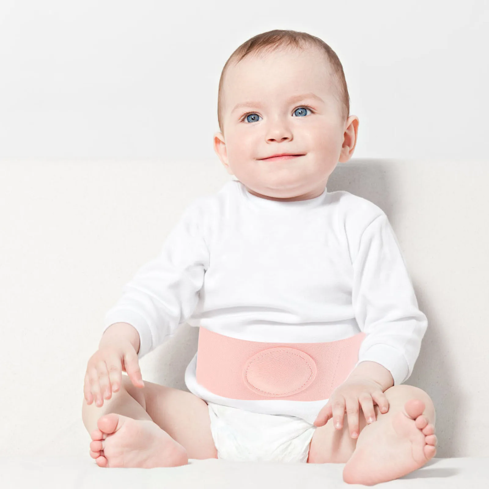 

2Pcs Baby Umbilical Support Belts Cotton Infant Belly Wraps Adjustable Newborn Navel Protection Soft Band Newborn Warm Belt