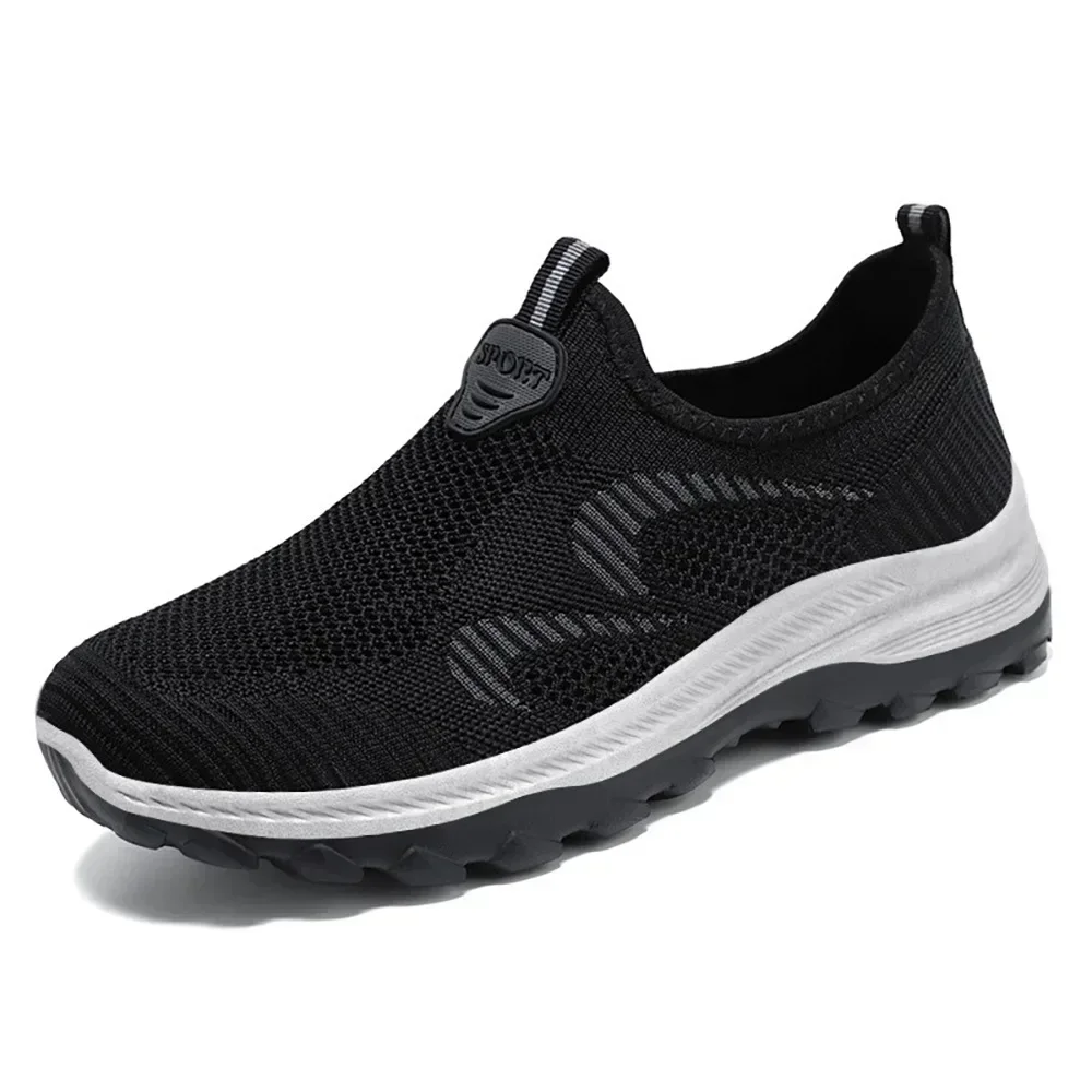 Middle-aged and Elderly One-pedal Sports Shoes Autumn New Breathable Casual Mesh Single Shoes Hiking Shoes Mother