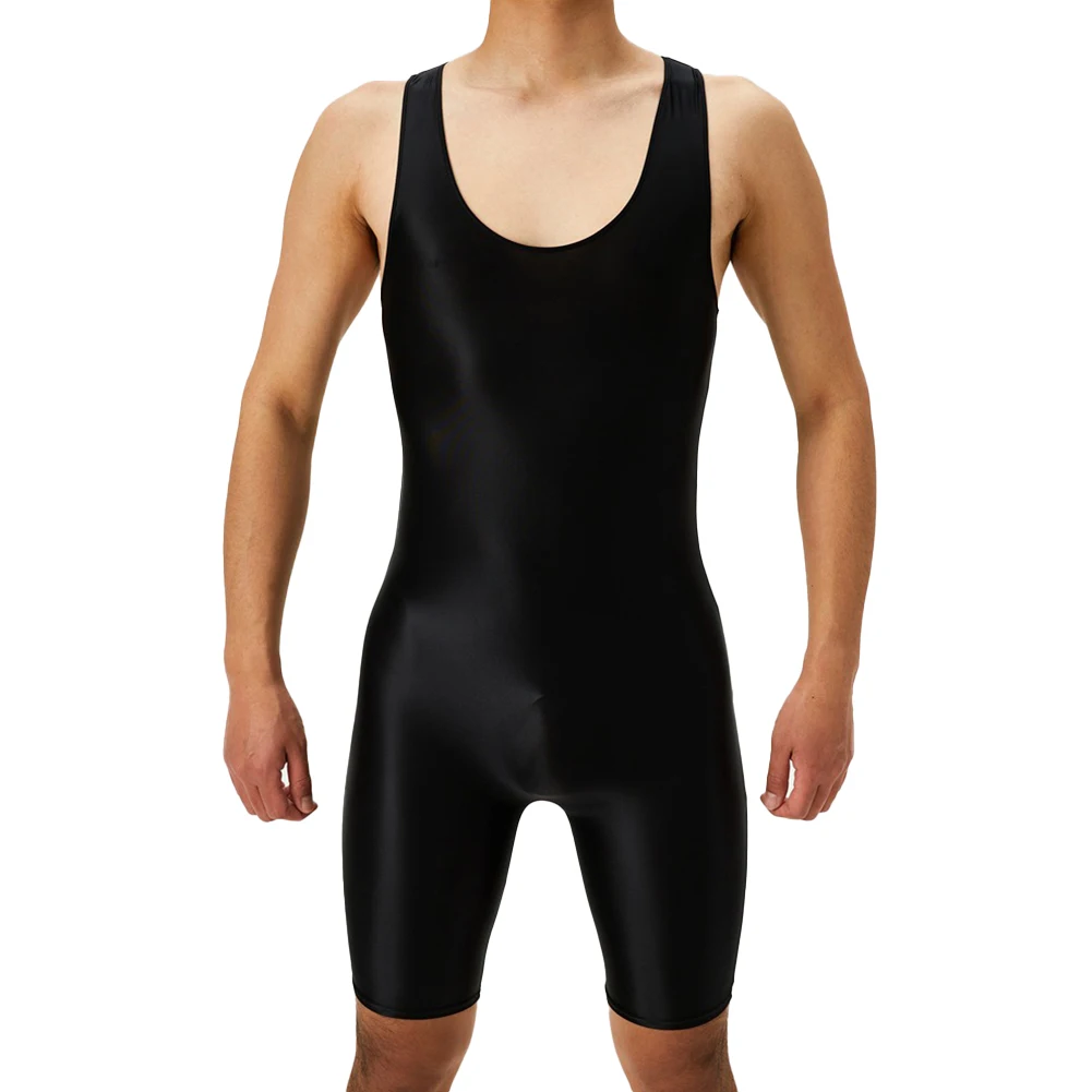 Body sin mangas, ropa interior súper ajustada, mono de nailon con cuello redondo, lencería Sexy sedosa, nuevo