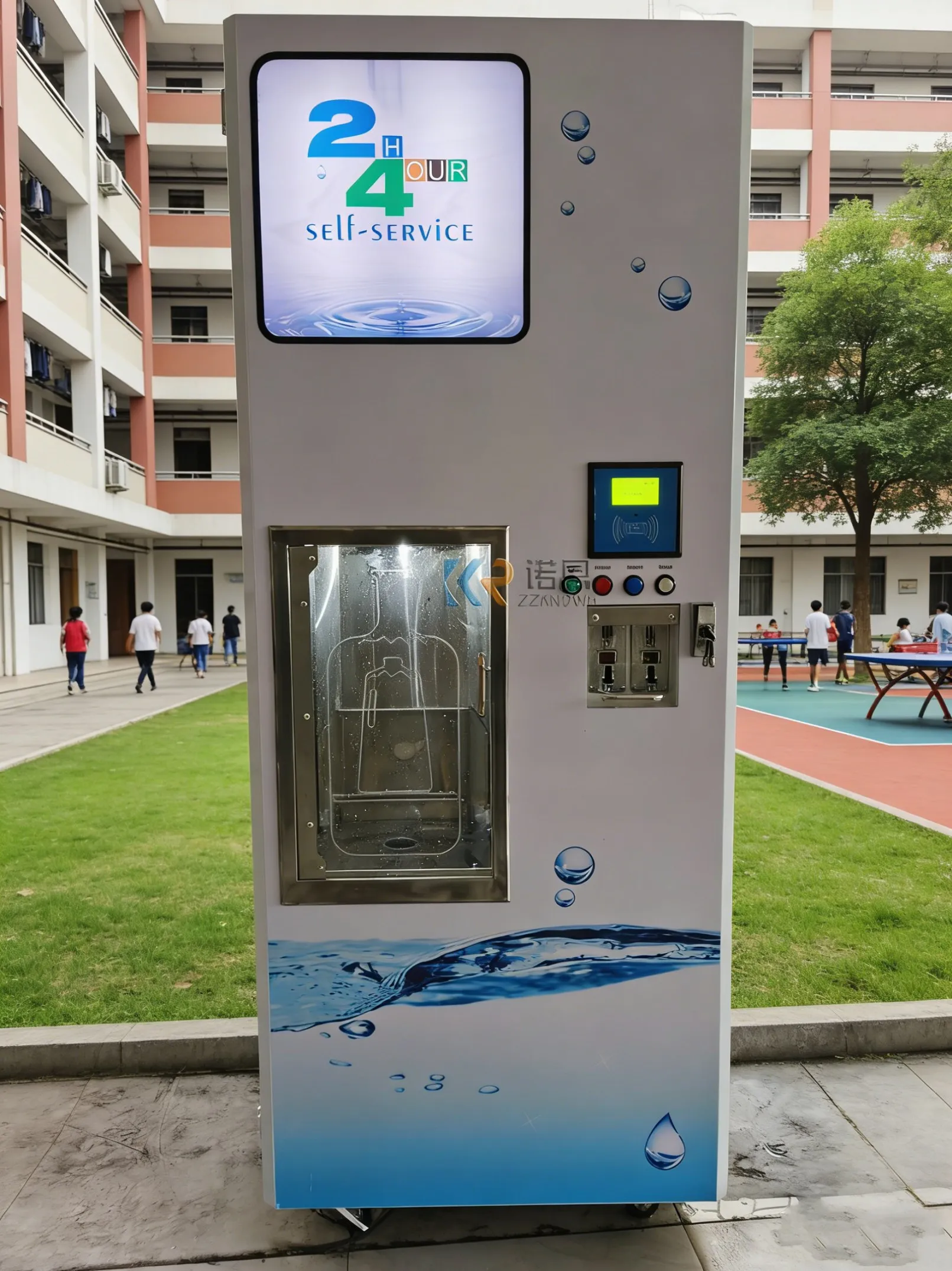 

Автомат по продаже очищенной воды 300GPD с монетоприемником, станция общественного водоснабжения, диспенсер для воды