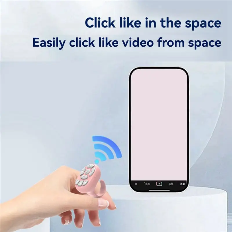 AA08-Bluetooth Remote Control For Mobile Phones E-Book Page Turner For TIK Tok Scrolling Ring For Android For B