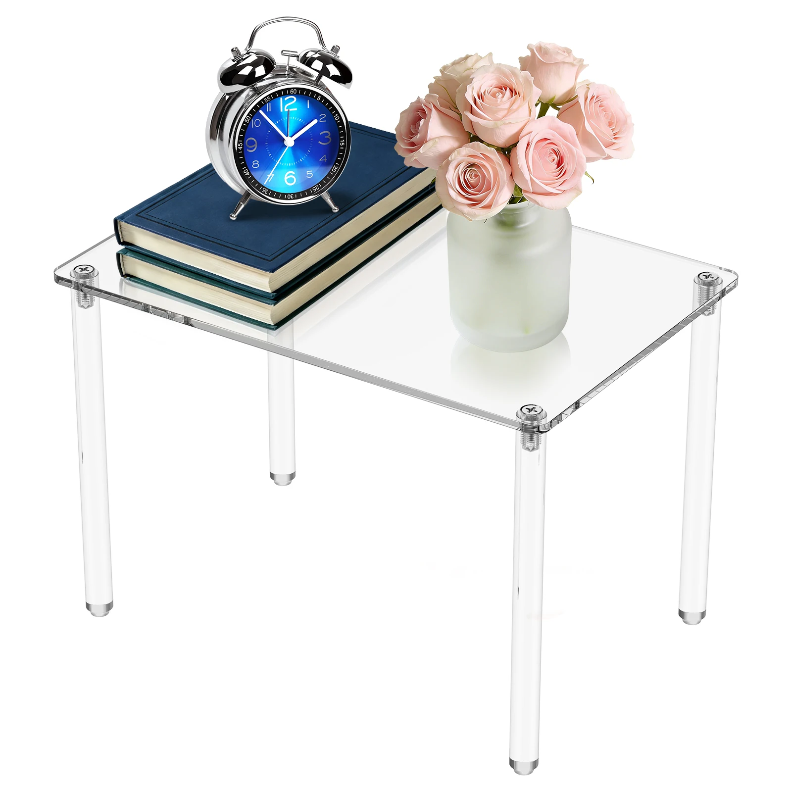 

Прозрачная акриловая подставка для дисплея, утолщенная 5 мм, прямоугольная акриловая подставка, 4 ножки, подставка для дисплея, прозрачная полка для ювелирных фигурок, игрушек