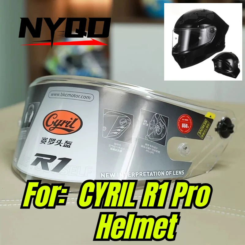Replacement Visor For CYRIL R1 Pro Full Face Motorcycle Helmet Motorbike Helmet Shield Anti‑UV Windproof Lens Accessories