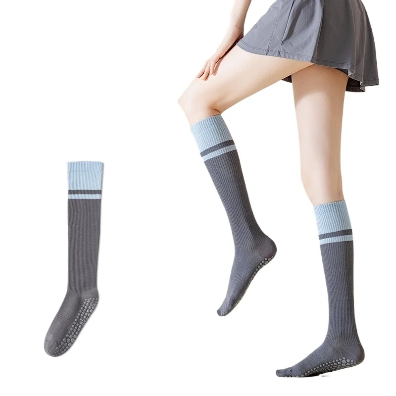 1/8 أزواج من جوارب العجل المريحة والمخططة للنساء للربيع، جوارب طويلة عصرية متعددة الاستخدامات للنساء، جوارب رياضية بسيطة