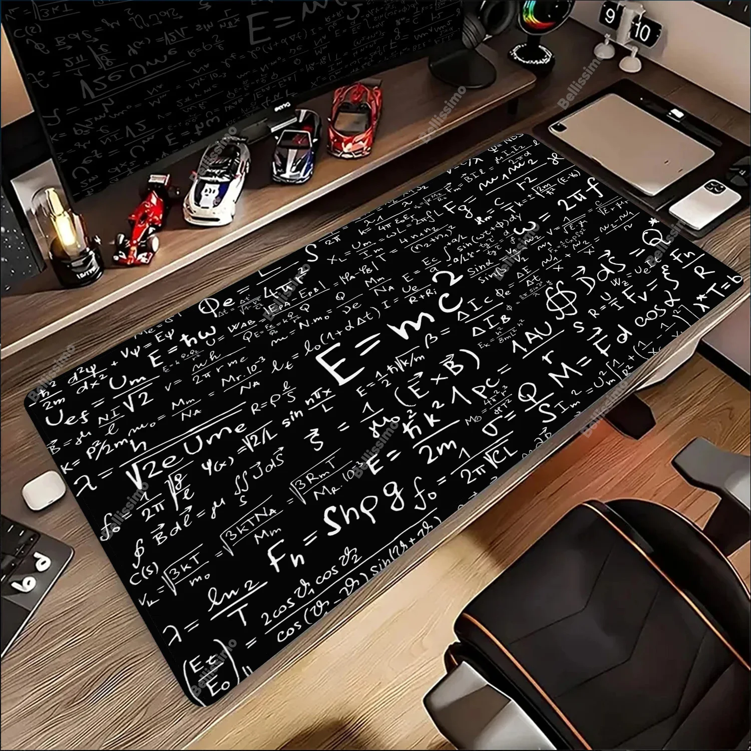 

E=mc2 Mathematical Formula Mouse Pad Desk Mouse Pad Cute Math Desk Pad Large XXL Gamer Mousepad Extended Gaming Keyboard Mats