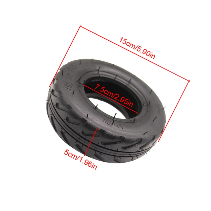 Multi-Use 6X2 F0 Pneumatic Tire Set for Electric Scooters Wheelchairs and Small Trolleys